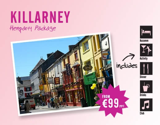 Killarney Hen Party Packages - Accomodation, Activities. Food, Pubs and Clubs