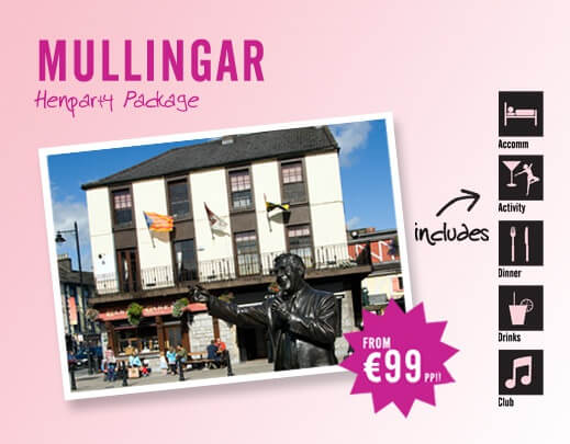 Mullingar Hen Party Packages - Activities, Accomodation, Food, Pubs and Clubs