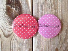 Bridesmaid Dot Badge