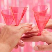 Pink Ring Party Shot Glasses