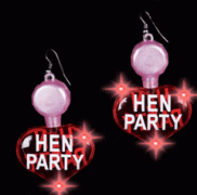 Flashing Hen Party Earrings