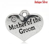 Mother of the Groom Wine Glass Charm
