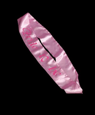 Flashing Pink Bride To Be Sash