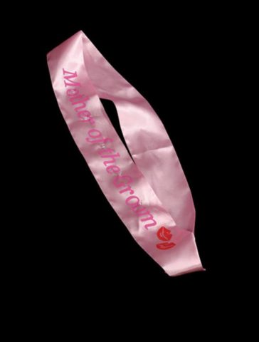 Flashing 'Mother of the Groom' Sash Pink