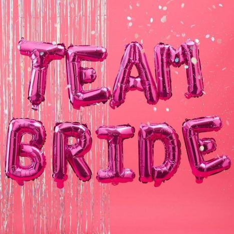 Balloon Bunting - Bride Tribe - Hot Pink