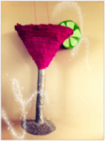 Cocktail Glass Pinata Small