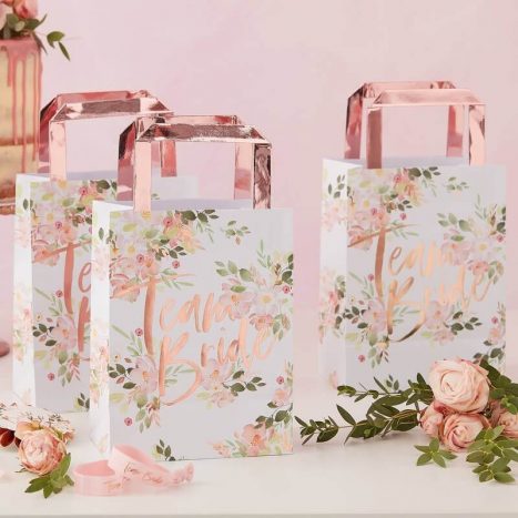 Team Bride - Floral Party Bags