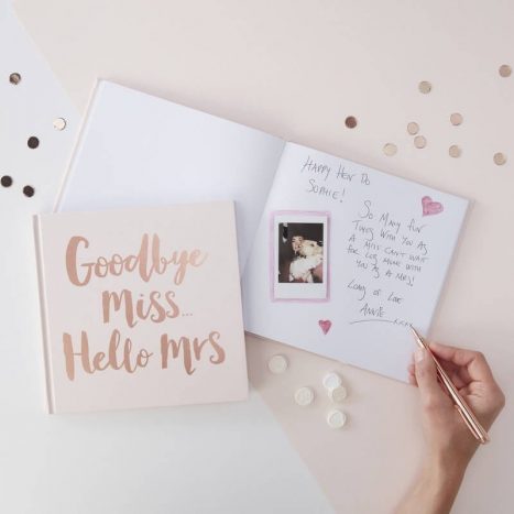 Goodbye Miss… Hello Mrs Advice Book Rose Gold